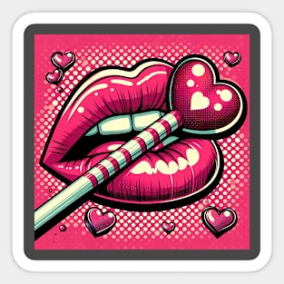 saint valentines day Pop Art style Sticker